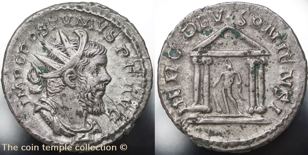 Antoninian Postumus RIC V.4 #213(S) 2 munzen antike bis romische imperial und republik antoninian postumus ric v 4 213 s