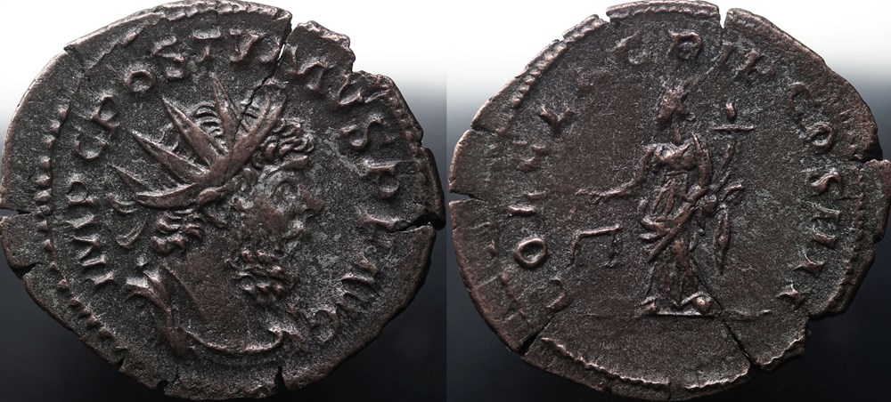 Antoninian Postumus, RIC V.4 #425(R1) munzen antike bis romische imperial und republik antoninian postumus ric v 4 425 r1