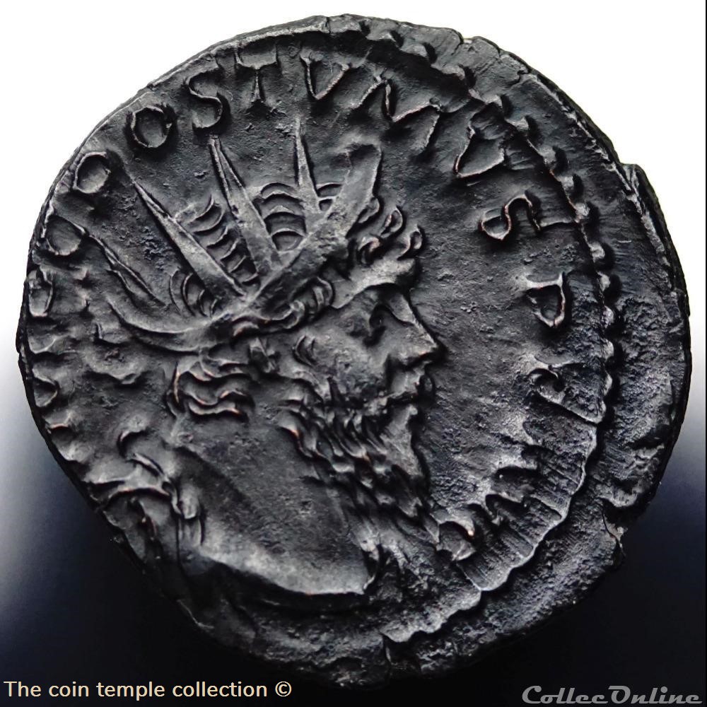 Antoninian Postumus, RIC V.4 #421(C1) 2 munzen antike bis romische imperial und republik antoninian postumus ric v 4 421 c1