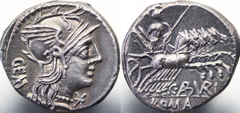 Crawford 244/1 C.ABVRI GEM (C. Aburius Geminus) Denar, 134 BC, Rom munzen antike bis romische imperial und republik crawford 244 1 c abvri gem c aburius geminus denar 134 bc rom