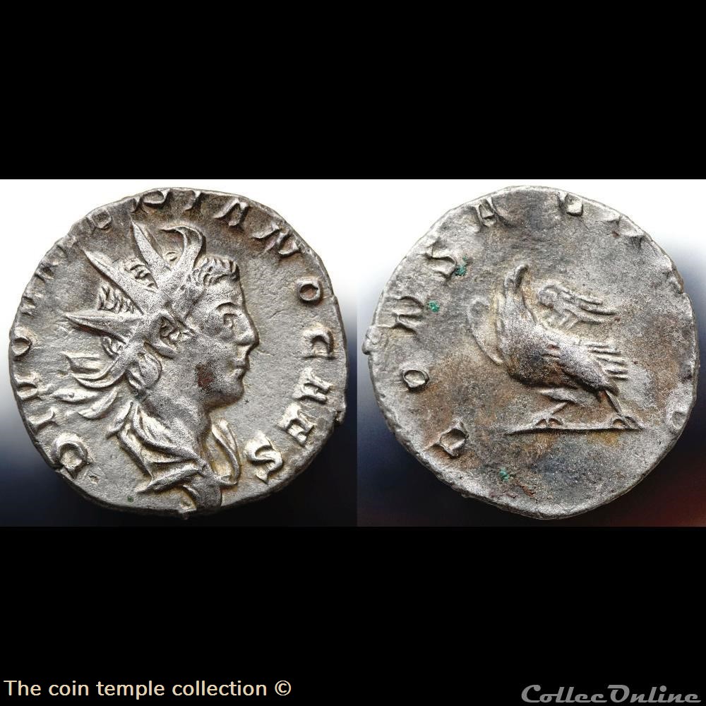 Valerianus II Antoninian RIC 27, Göbl 910e (C) munzen antike bis romische imperial und republik valerianus ii antoninian ric 27 gobl 910e c
