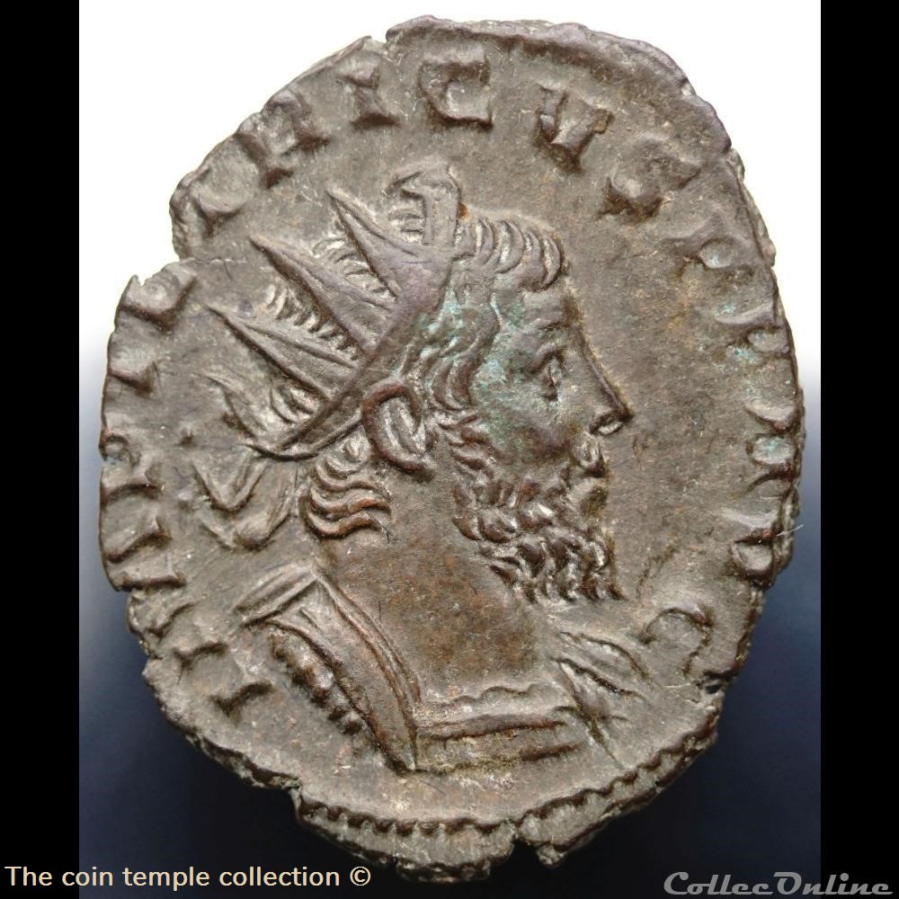 Antoninian Tetricus RIC 80 RIC V.4 #801(C7) 2 munzen antike bis romische imperial und republik antoninian tetricus ric 80 ric v 4 801 c7
