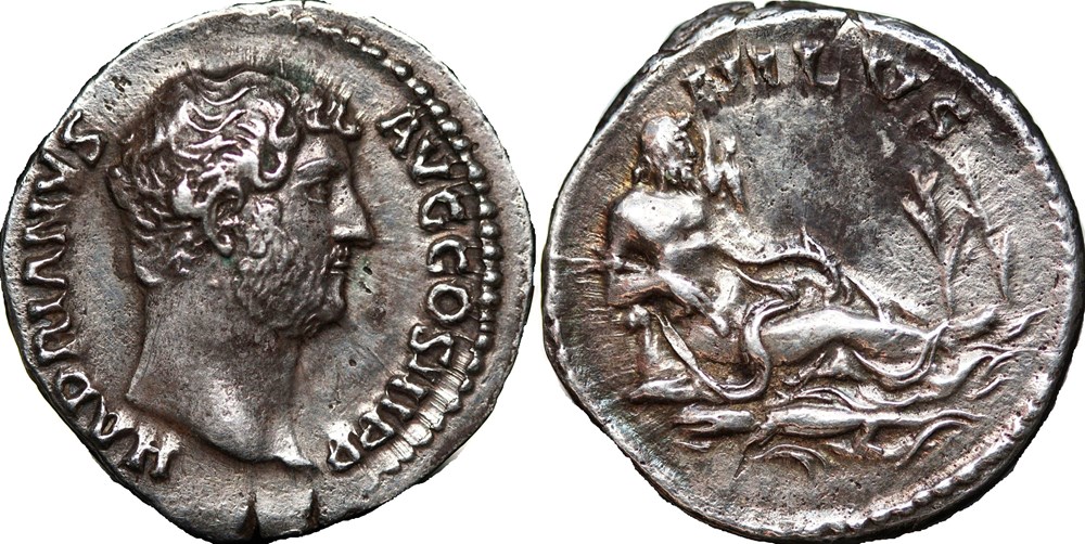 Hadrian RICII.3 1544 var "Travel series" munzen antike bis romische imperial und republik hadrian ricii 3 1544 var travel series