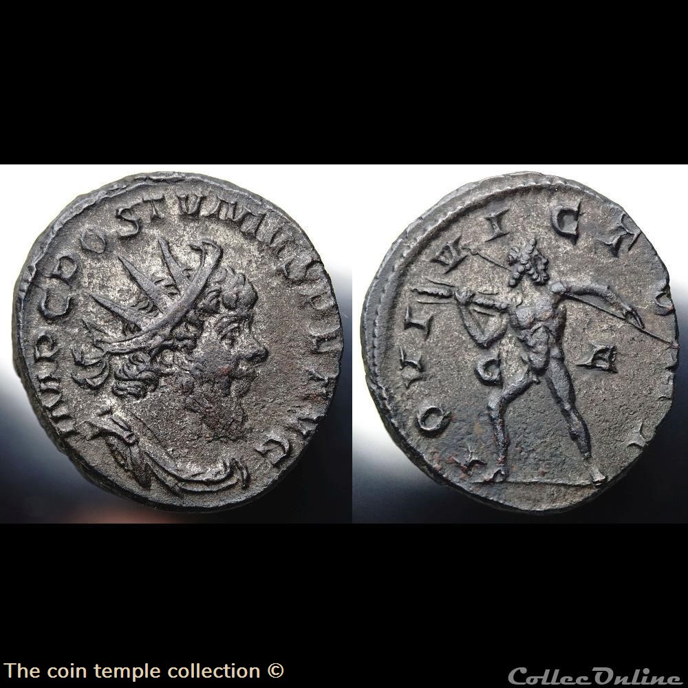 Antoninian Postumus, RIC V.4 #427(S) 2 munzen antike bis romische imperial und republik antoninian postumus ric v 4 427 s