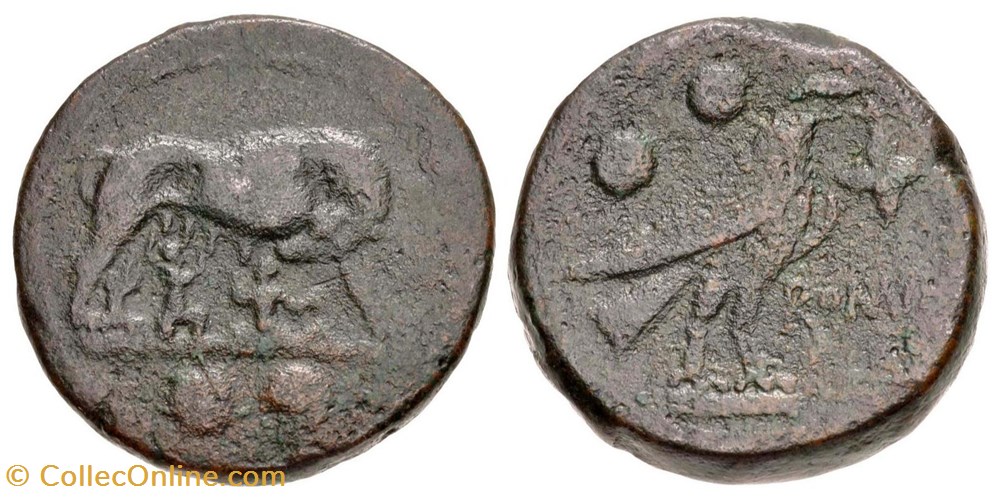 munzen antike vor j bis nach romische republikanische imperial crawford 39 3 sextans circa 217 215 b c rome