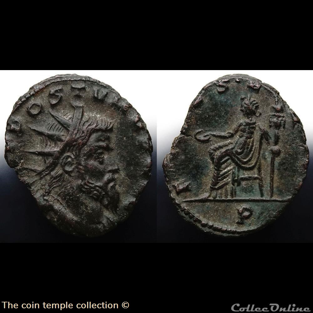 Antoninian Aureolus for Postumus, RIC V.4 #444(C2) munzen antike bis romische imperial und republik antoninian aureolus for postumus ric v 4 444 c2