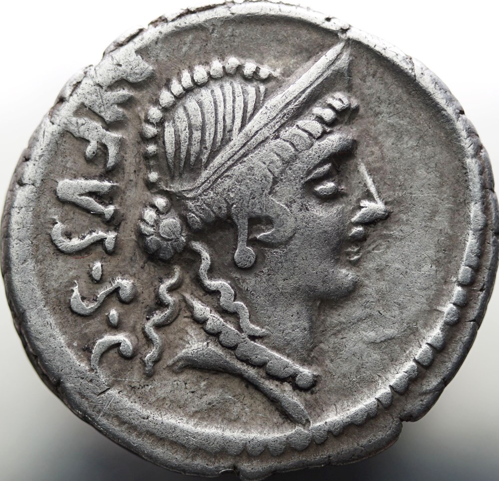Crawford 463/3 MN.CORDIVS RVFVS IIIVIR (Mn. Cordius Rufus), Denar munzen antike bis romische imperial und republik crawford 463 3 mn cordivs rvfvs iiivir mn cordius rufus denar
