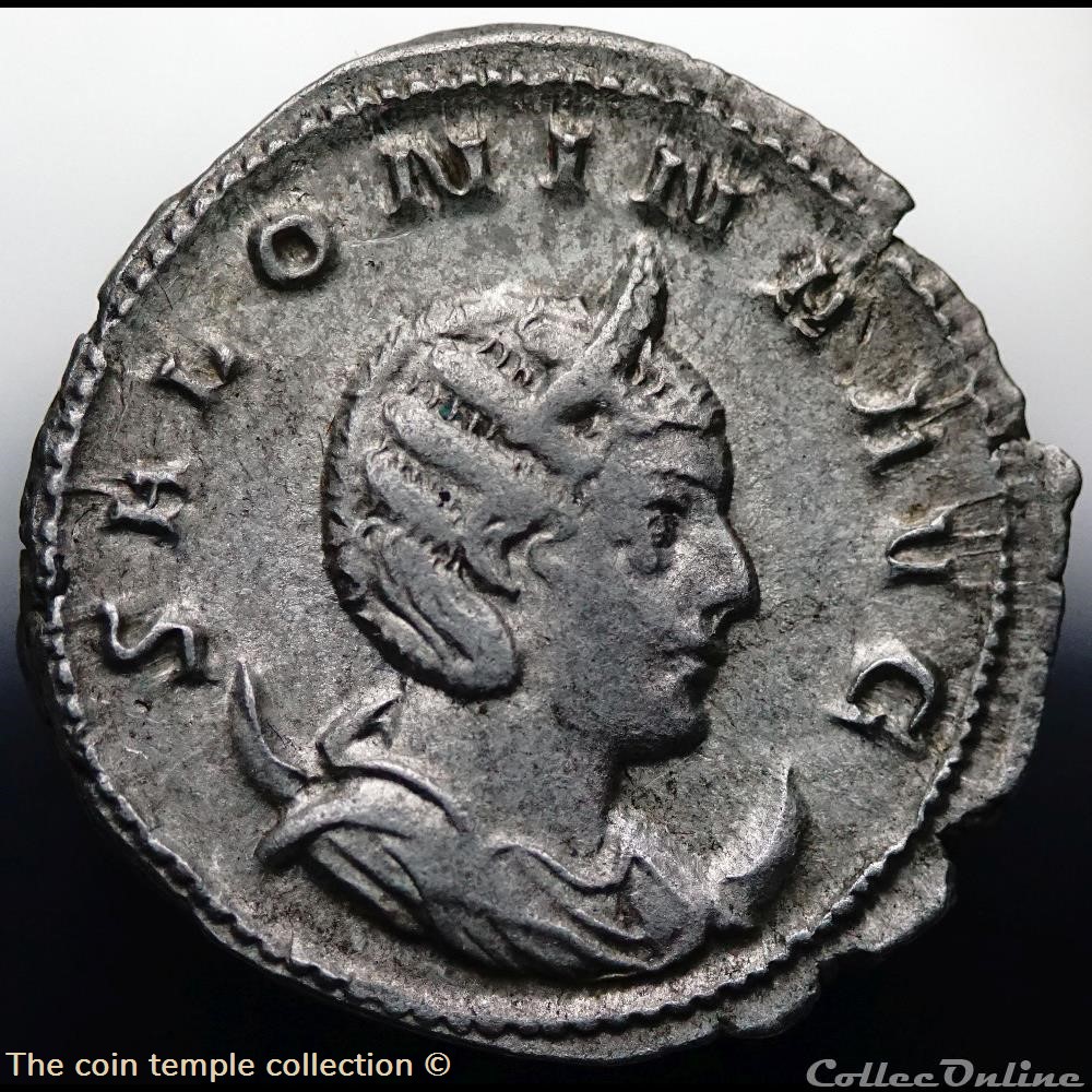 Salonina Antoninian 2 munzen antike romische salonina antoninian