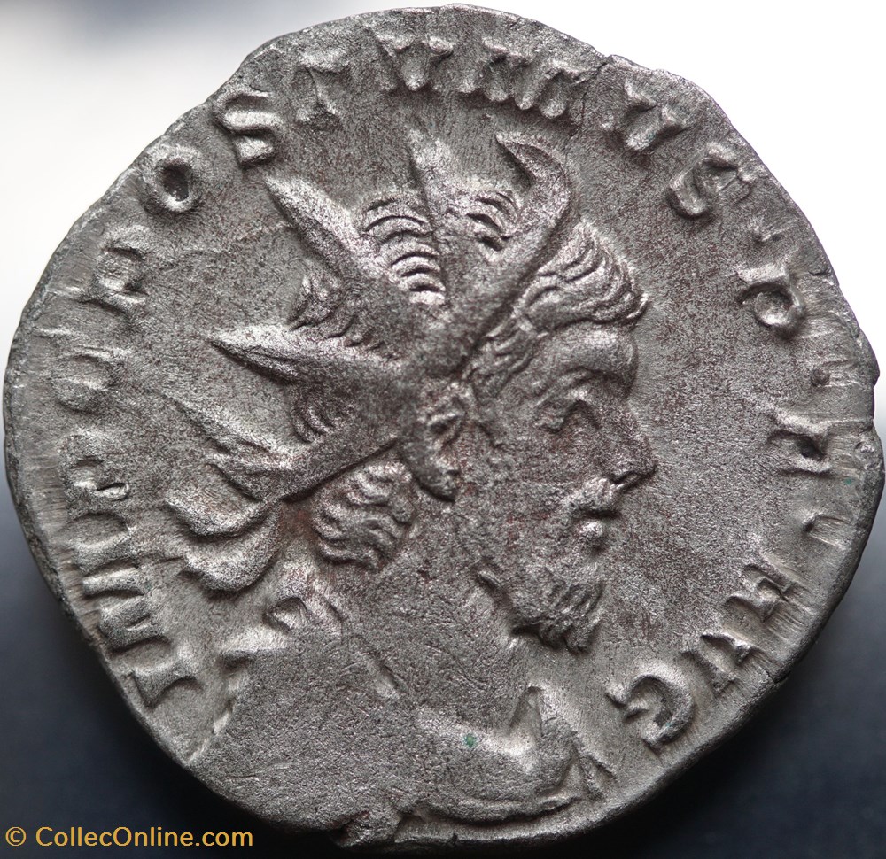 Antoninian Postumus, RIC V.4 #17(S) munzen antike bis romische provinzial antoninian postumus ric v 4 17 s