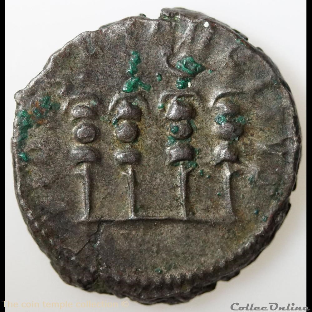 Antoninian Postumus RIC 303 4 munzen antike vor j bi nach romische antoninian postumus ric 303