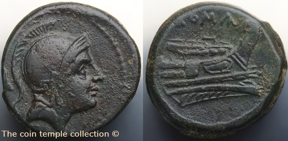 munzen antike vor j bi nach romische republikanische imperial crawford 38 8 quartuncia circa 217 215 rome