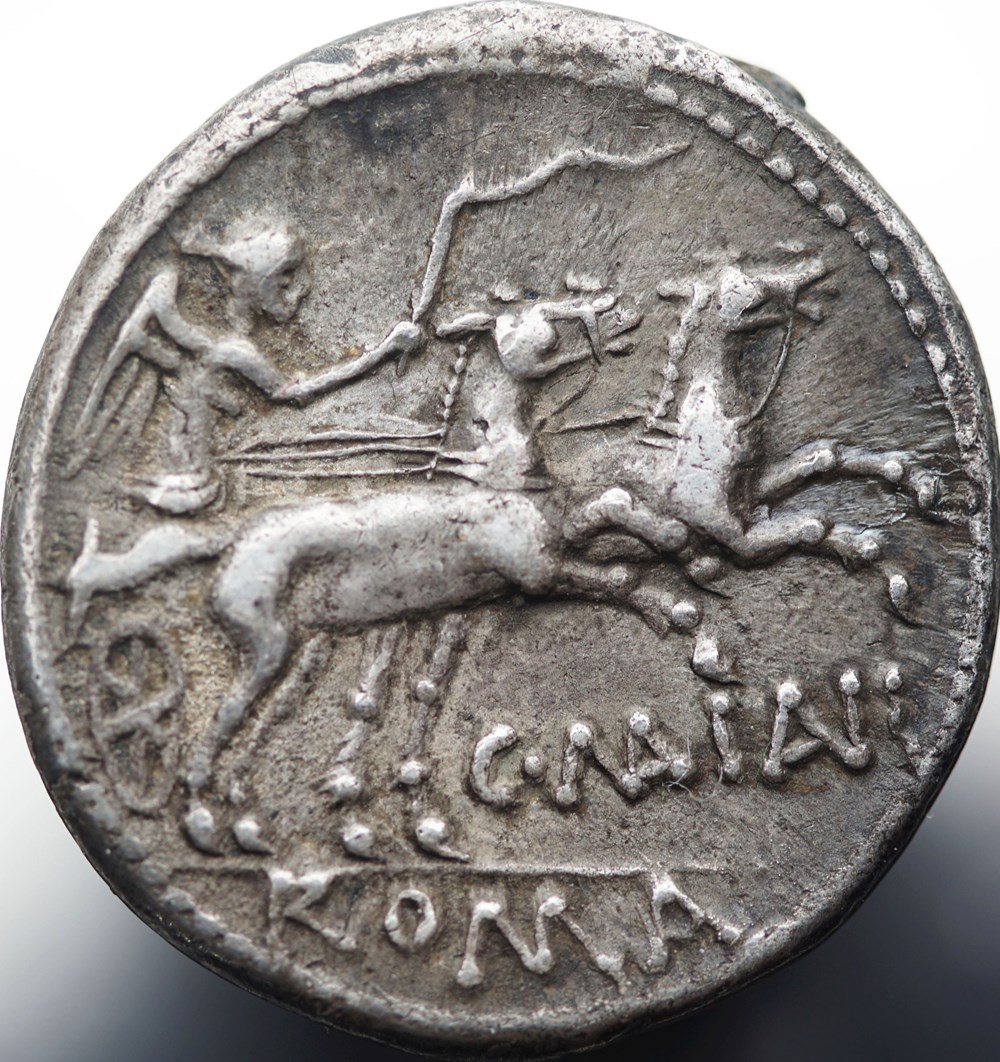 munzen antike bis romische imperial und republik crawford 203 1 c maiani c maianius denar 153 rome