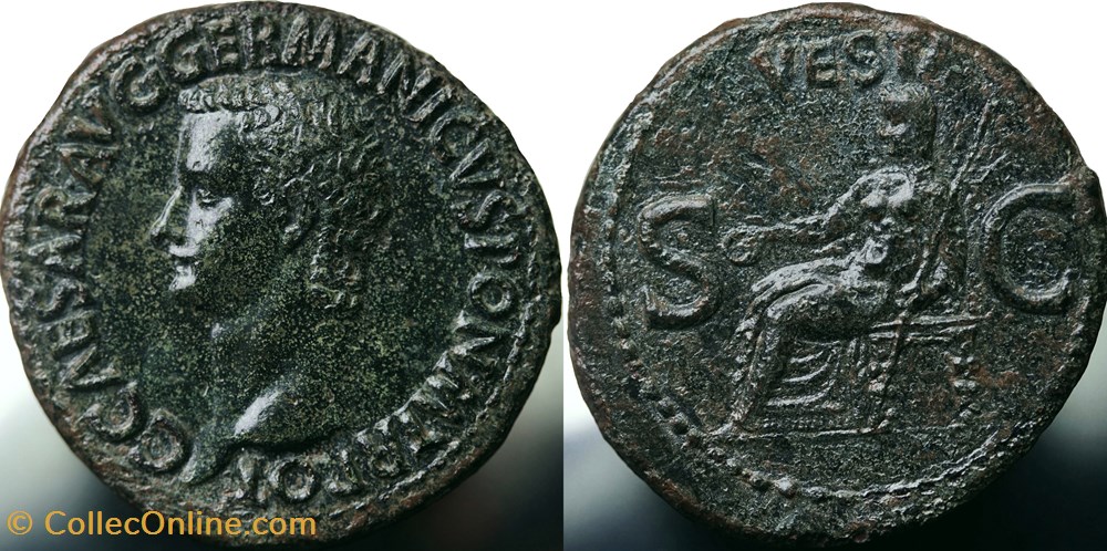 Caligula As RIC 38 munzen antike bis romische imperial und republik caligula as ric 38
