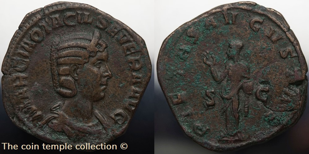 munzen antike bis romische imperial und republik otacilia severa ric 208