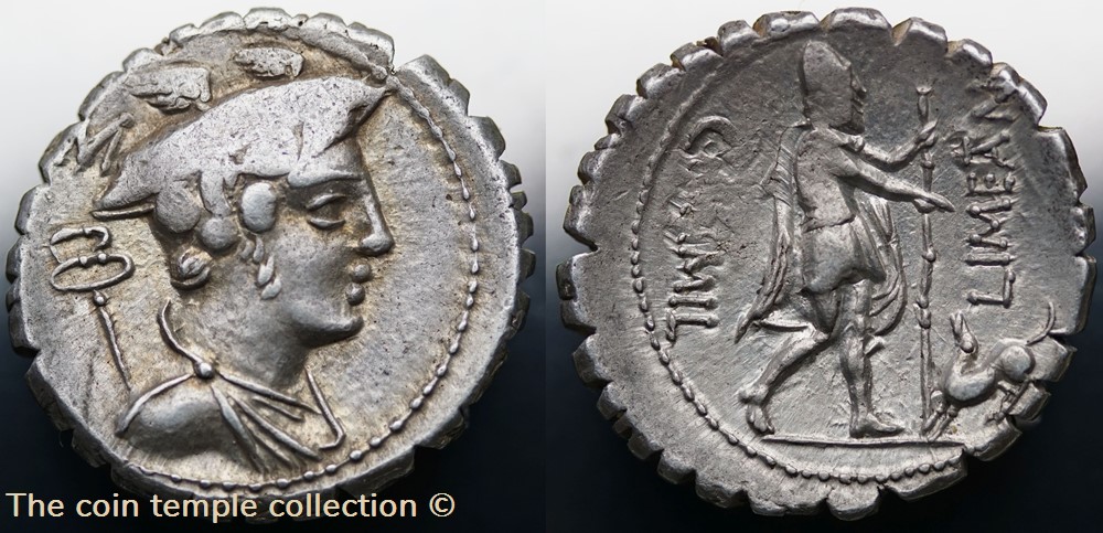 munzen antike vor j bi nach romische republikanische imperial crawford 362 1 c mamil limetanvs c f c mamilius limetanus c f denar serratus