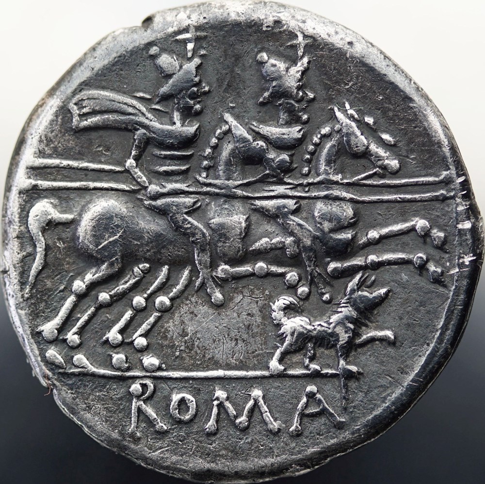 munzen antike bis romische imperial und republik crawford 219 1d c antesti c antestius denar 146 rom