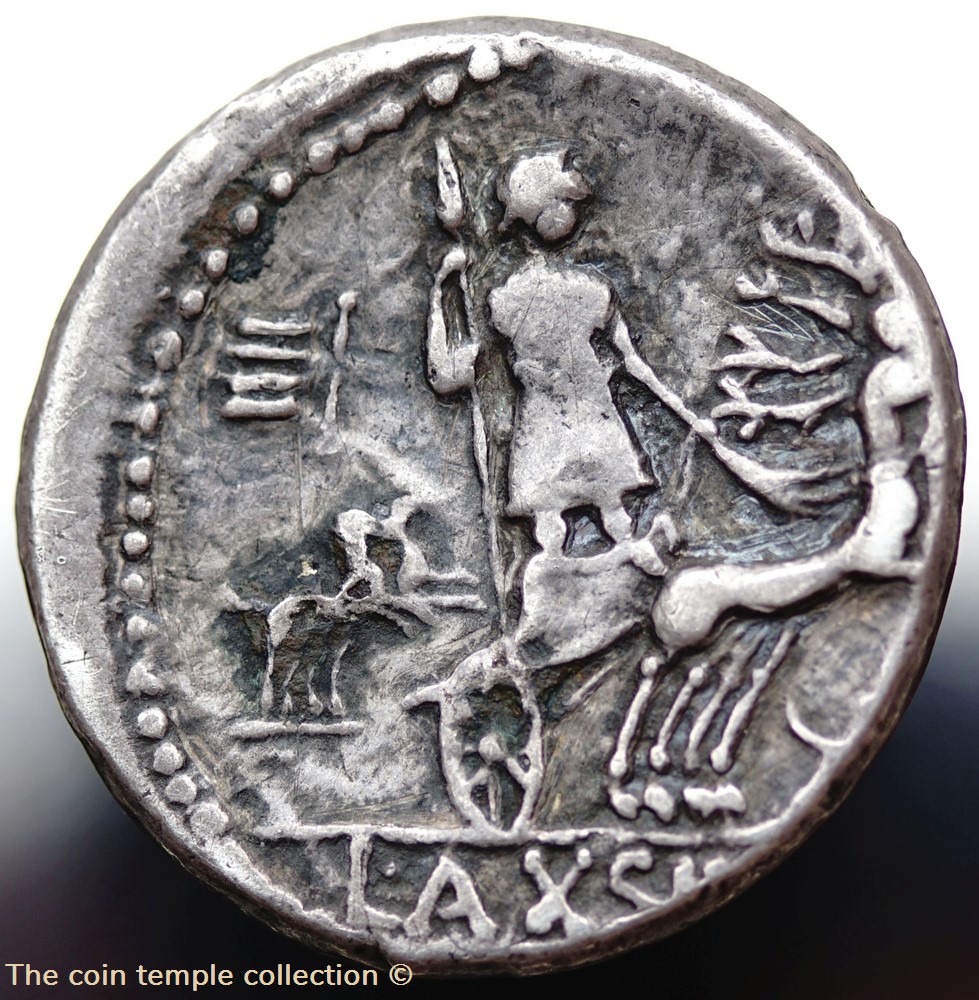 munzen antike vor j bis nach romische republikanische imperial crawford 400 1a l axivs l f naso l axius naso denarius possibly fouree