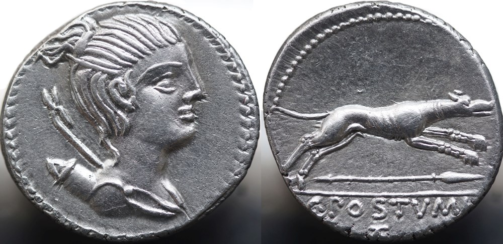 Crawford 394/1a, C.POSTVMI AT ( C. Postumius), Denar, 71 BC munzen antike bis romische imperial und republik crawford 394 1a c postvmi at c postumius denar 71 bc