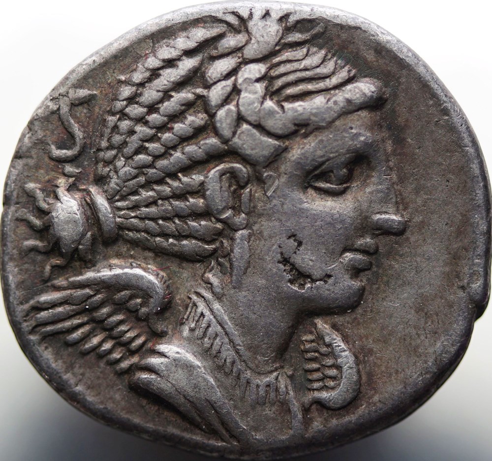 Crawford 365/1b, C VAL FLA IMPERAT (C. Valerius Flaccus), Denarius, 82 B.C, Massalia munzen antike bis romische imperial und republik crawford 365 1b c val fla imperat c valerius flaccus denarius 82 b c massalia