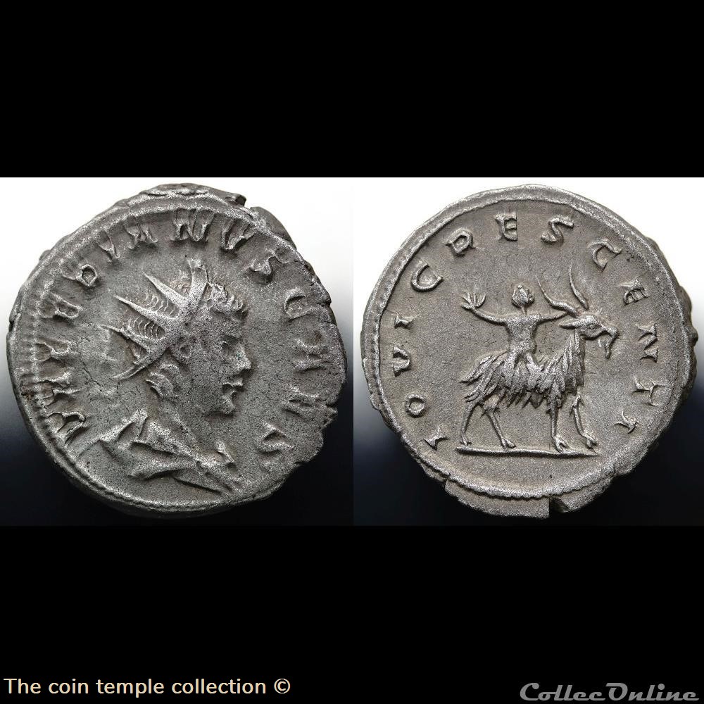 Valerianus II Antoninian RIC 3, Göbl 907e munzen antike romische valerianus ii antoninian ric 3 gobl 907e