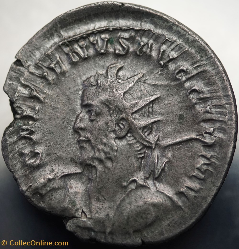 Gallienus, Göbl 871q (R4) 2 munzen antike vor j c bis nach romische republikanische imperial gallienus gobl 871q r4
