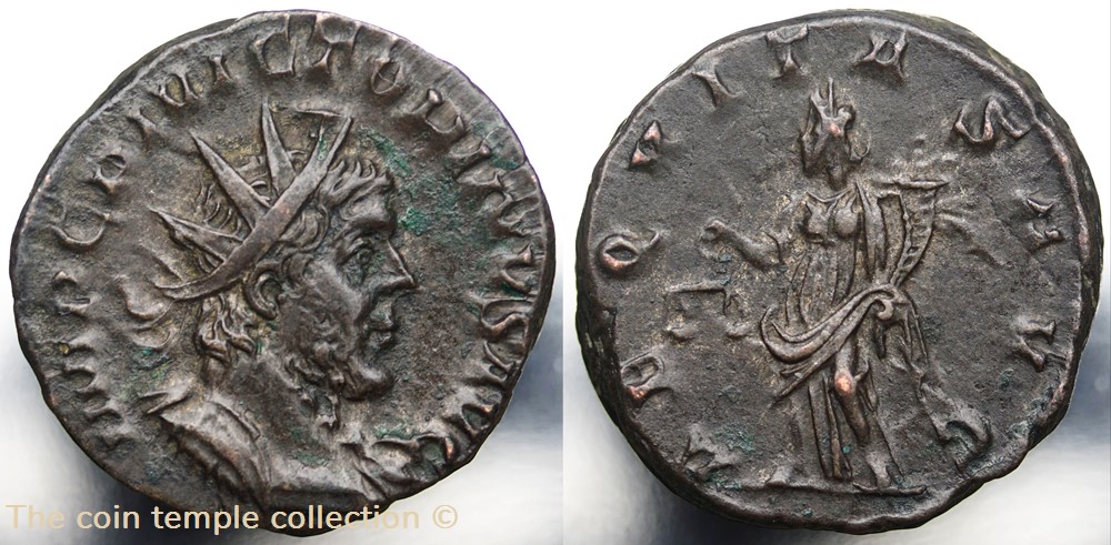 Antoninian Victorinus RIC V 41 (R2) munzen antike bis romische imperial und republik antoninian victorinus ric v 41 r2