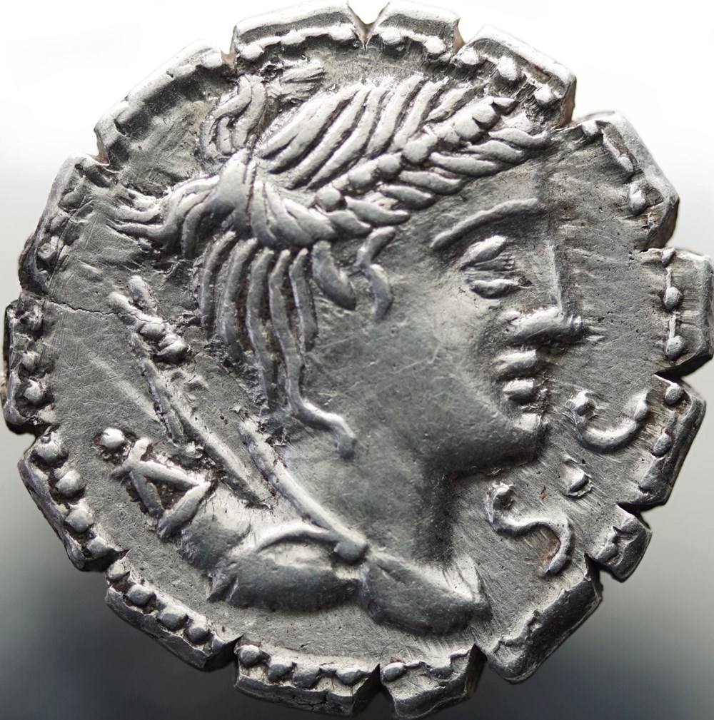 Crawford 383/1 TI.CAVD TI.F.AP.N (Tib. Claudius Nero) Denarius munzen antike bis romische imperial und republik crawford 383 1 ti cavd ti f ap n tib claudius nero denarius