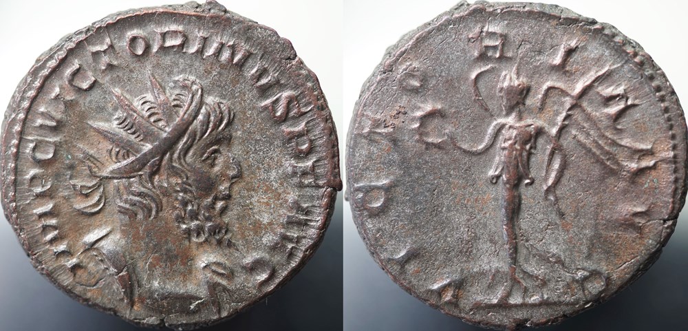 Antoninian Victorinus RIC 75 (R2) munzen antike bis romische imperial und republik antoninian victorinus ric 75 r2