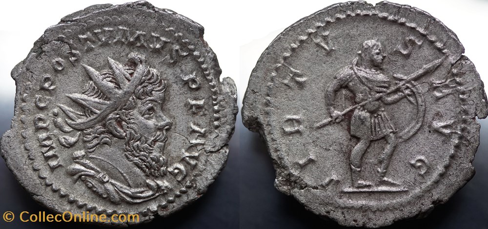Antoninian Postumus, RIC V.4 #311 (R1) 3 munzen antike bis romische imperial und republik antoninian postumus ric v 4 311 r1