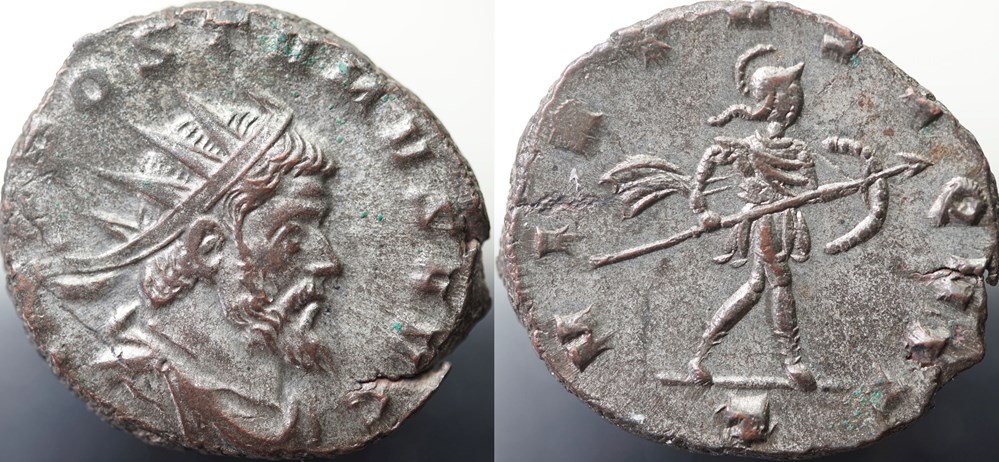 Antoninian Aureolus for Postumus Elmer 614 RIC V.4 #450(C2) munzen antike bis romische imperial und republik antoninian aureolus for postumus elmer 614 ric v 4 450 c2