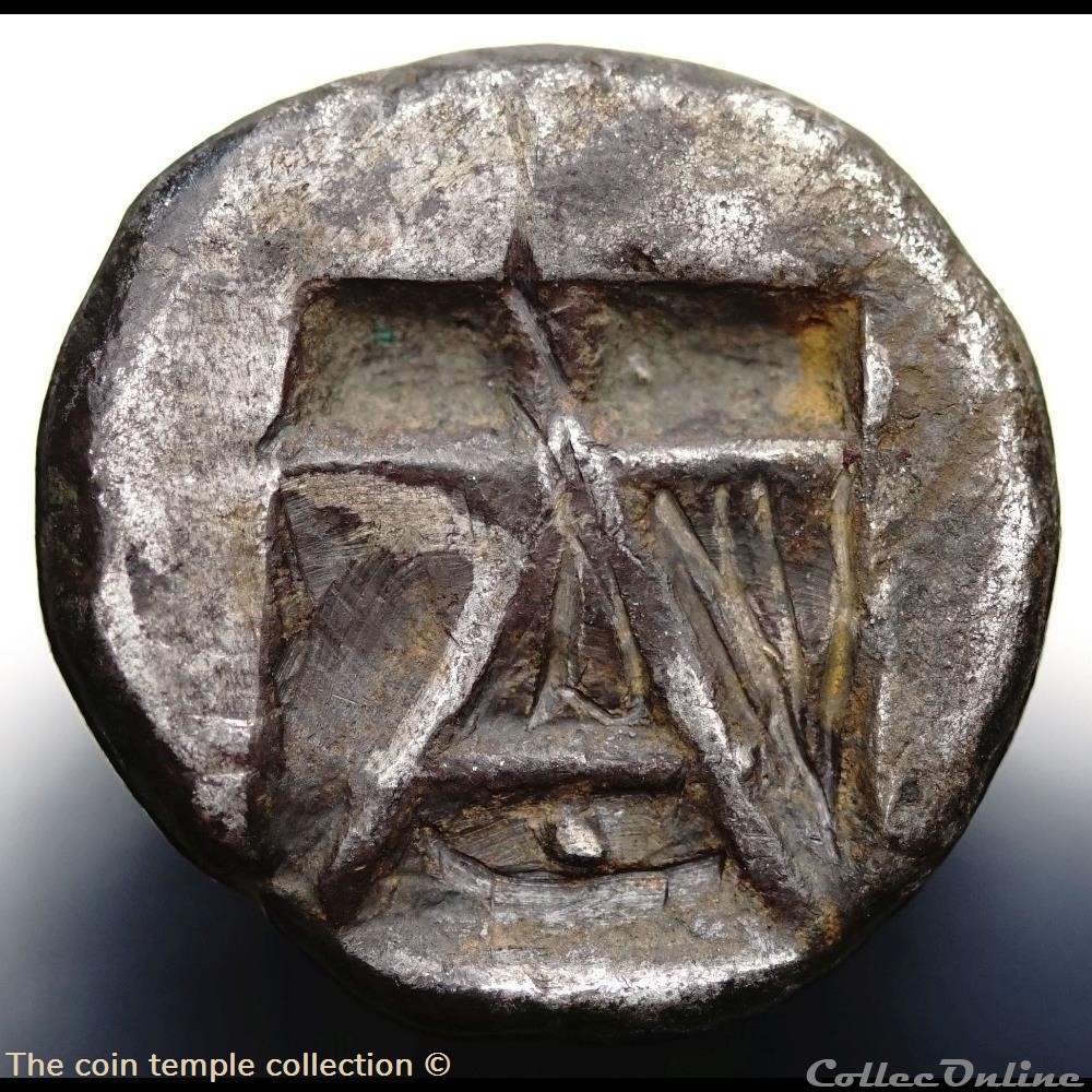 Argolis, Argos. AR Triobol, c. 480-430 BC. Wolf / A within incuse square - Silber 3 munzen antike bis griechisch argolis argos ar triobol c 480 430 bc wolf a within incuse square silber