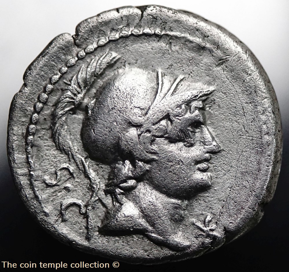 (85 €) Crawford 389/1, L.RVSTI ( C. Rustius), Denar, 76 BC *SOLD* 2 munzen antike bis romische imperial und republik 85 crawford 389 1 l rvsti c rustius denar 76 bc sold