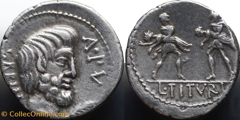 Crawford 344/1c L.TITVRI L.F SABINVS *for sale € 190* munzen antike bis romische imperial und republik crawford 344 1c l titvri l f sabinvs for sale 190