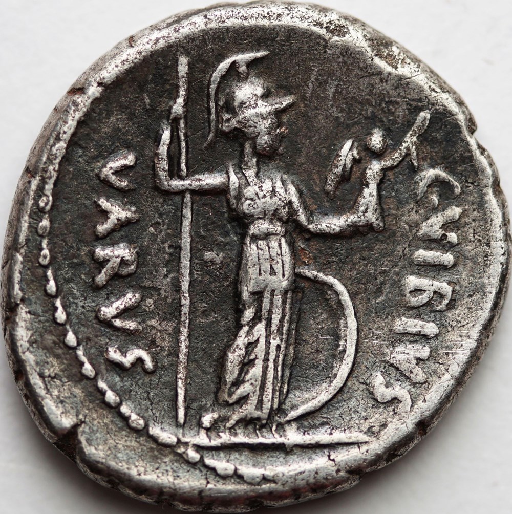 Crawford 494/37 C. VEIBIVS VAARVS (C. Vibius Varus) Denar, 42, Rom munzen antike bis romische imperial und republik crawford 494 37 c veibivs vaarvs c vibius varus denar 42 rom