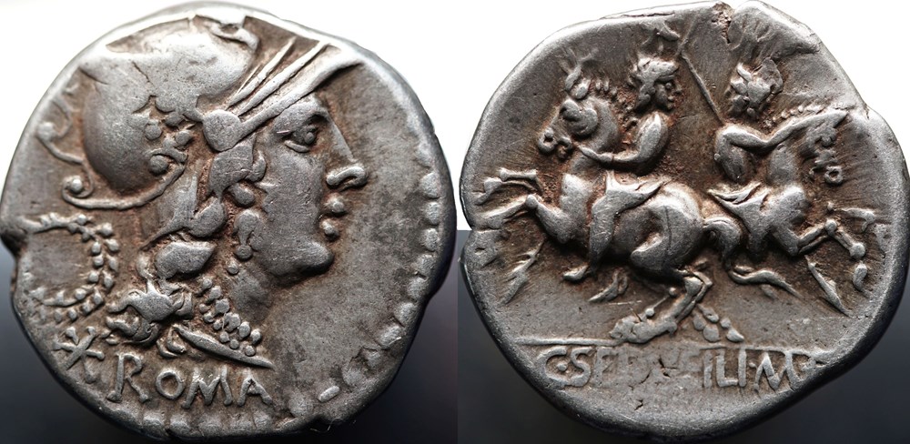 munzen antike bis romische imperial und republik crawford 239 1 c serveili m f c servilius m f denar 136 rom