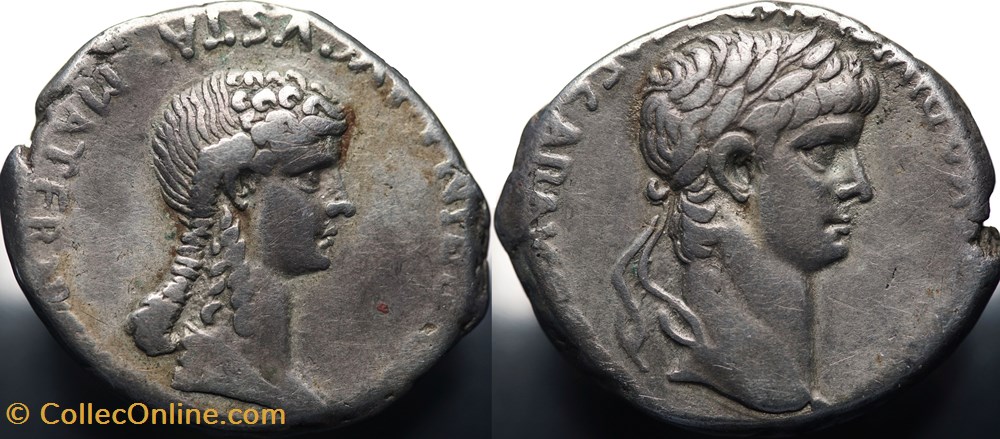 Agrippina minor and Nero Didrachme munzen antike bis romische provinzial agrippina minor and nero didrachme