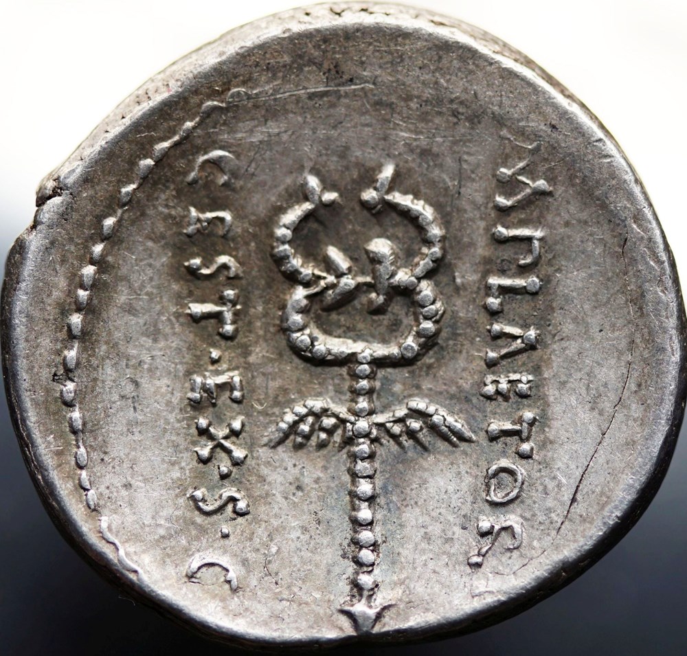 Crawford 405/3b, M.PLAETORIVS CEST (M. Plaetorius M.f.Cestianus), Denarius munzen antike bis romische imperial und republik crawford 405 3b m plaetorivs cest m plaetorius m f cestianus denarius