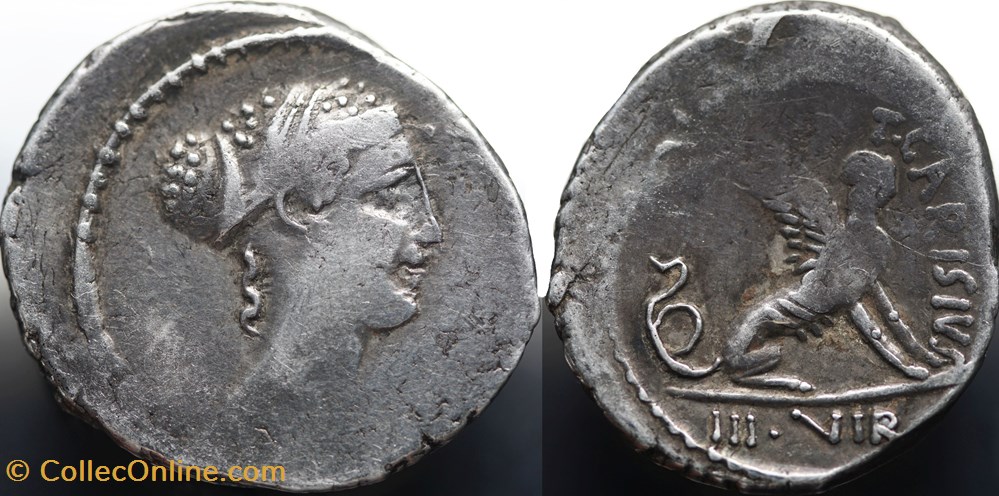 munzen antike bis romische imperial und republik crawford 464 1 t carisivs iiivir t carisius denar
