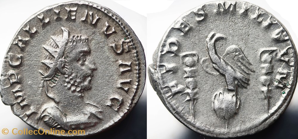 Gallienus, Göbl 871f (R3) munzen antike bis romische imperial und republik gallienus gobl 871f r3
