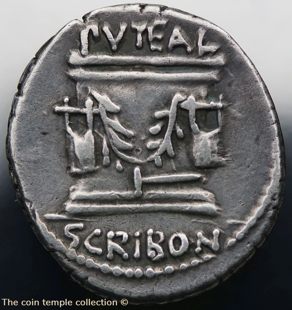 Crawford 416/1a LIBO (L. Scribonius Libo), Denar 3 munzen antike bis romische imperial und republik crawford 416 1a libo l scribonius libo denar