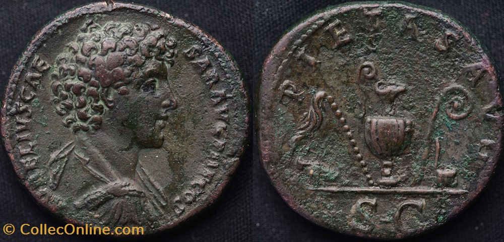 Marcus Aurelius Sestertius RIC 1234b munzen antike bis romische imperial und republik marcus aurelius sestertius ric 1234b