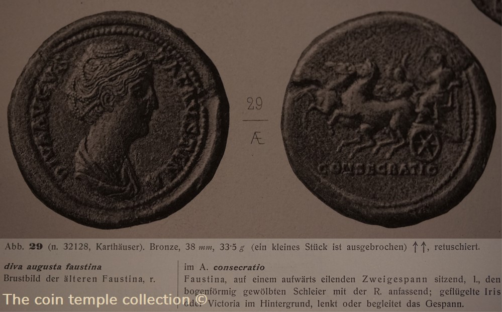 Faustina the elder Medallion 5 munzen antike vor j c bis nach romische republikanische imperial faustina the elder medallion