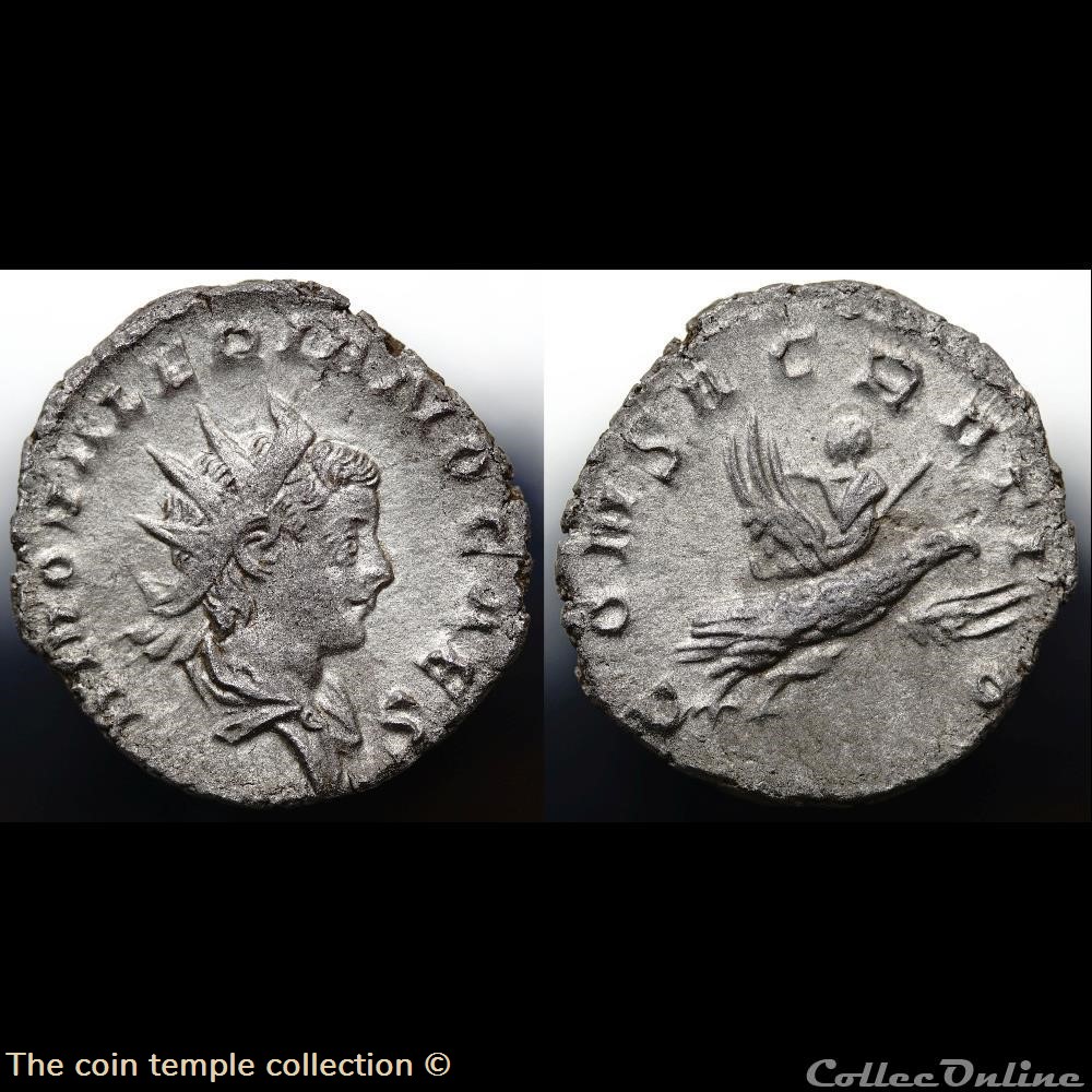 munzen antike romische valerianus ii antoninian ric 9 gobl 911e