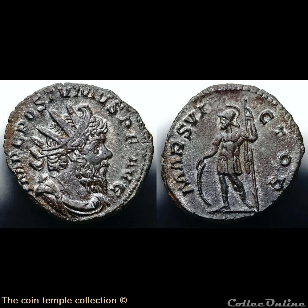 Antoninian Postumus RIC V.4 #293(S) 3 munzen antike bis romische imperial und republik antoninian postumus ric v 4 293 s