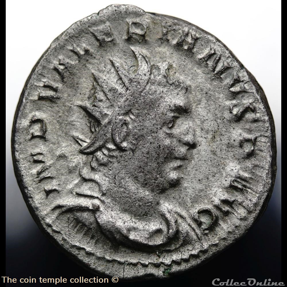 Valerianus Antoninian RIC 10, Goebl 868c 2 munzen antike bis romische imperial und republik valerianus antoninian ric 10 goebl 868c