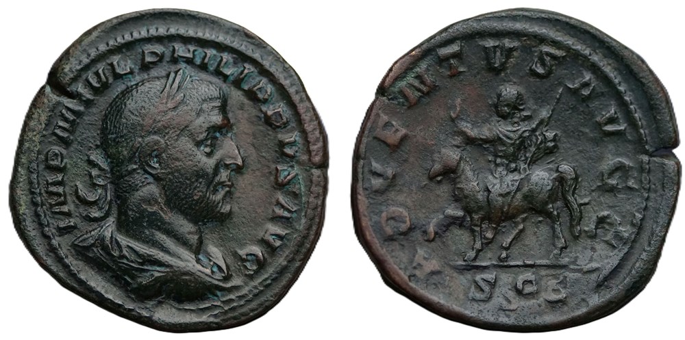Philippus Arabs RIC 165 -R2- munzen antike bis romische imperial und republik philippus arabs ric 165 r2