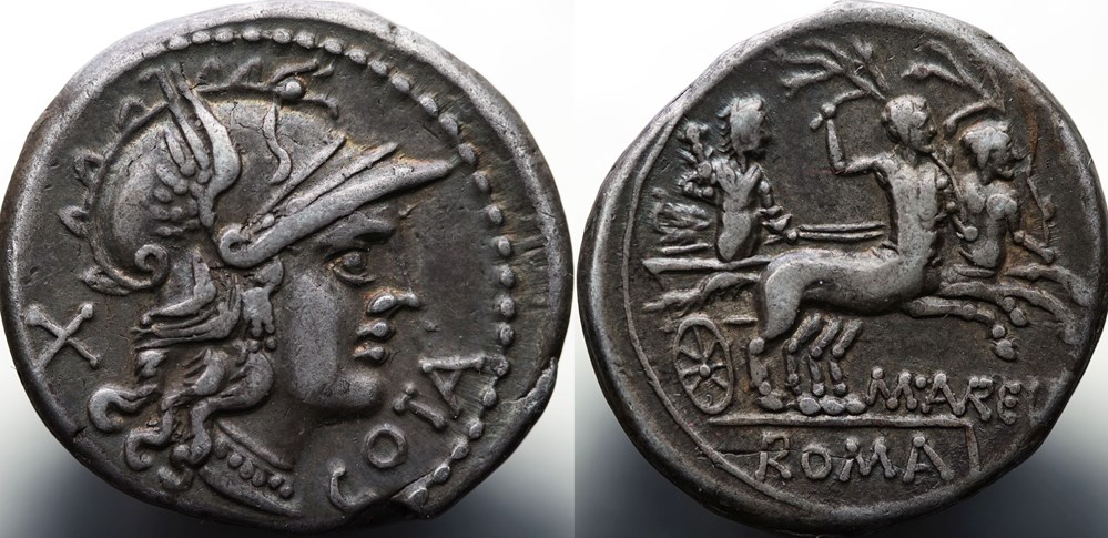Crawford 229/1b, M.AVRELI COTA (M. Aurelius Cotta?), Denar, 139, Rom munzen antike bis romische imperial und republik crawford 229 1b m avreli cota m aurelius cotta denar 139 rom