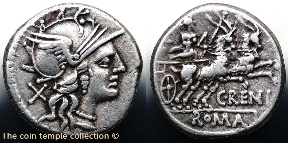 Crawford 231/1, C.RENI (C.Renius?) Denar, 139, Rom munzen antike bis romische imperial und republik crawford 231 1 c reni c renius denar 139 rom