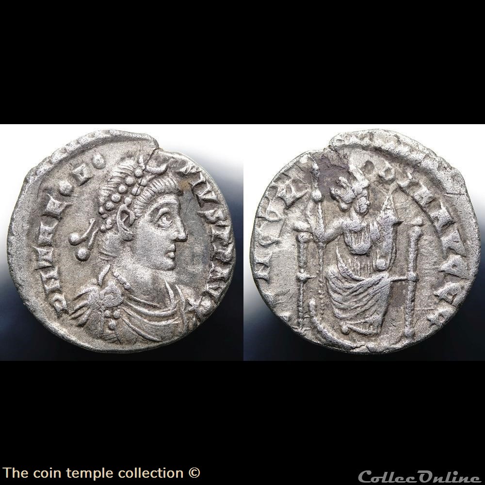 Theodosius I Siliqua RIC 55a munzen antike bis romische imperial und republik theodosius i siliqua ric 55a