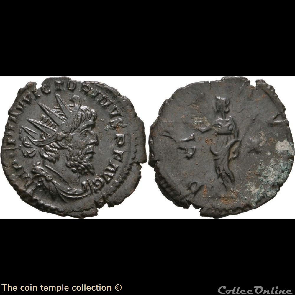 Antoninian Victorinus RIC V.4 #509(C4) munzen antike bis romische imperial und republik antoninian victorinus ric v 4 509 c4